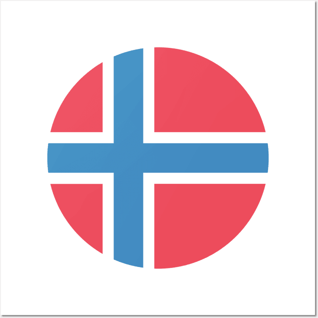 norway flag Wall Art by rclsivcreative